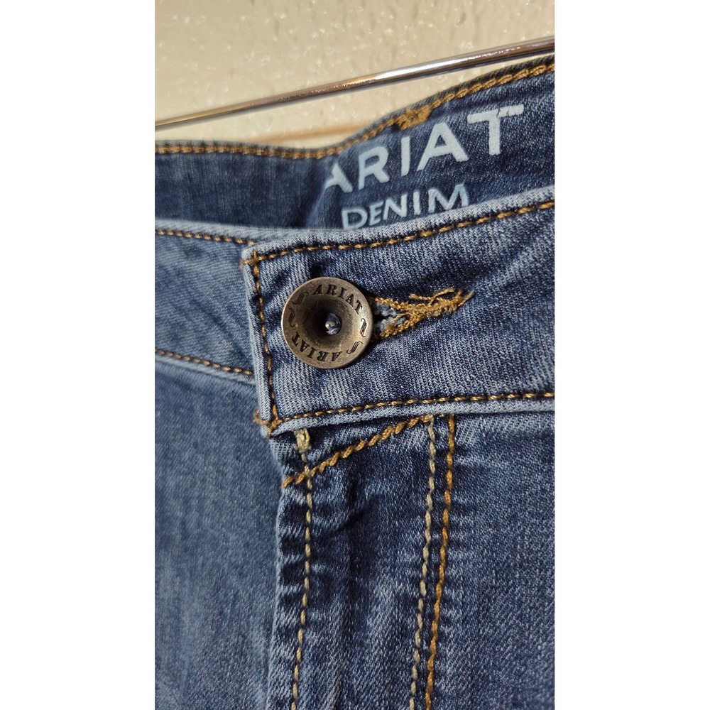 Ariat Jeans Women's 33R Blue Bootcut Medium Wash Stretch Western Cowgirl Denim - Picture 7 of 10